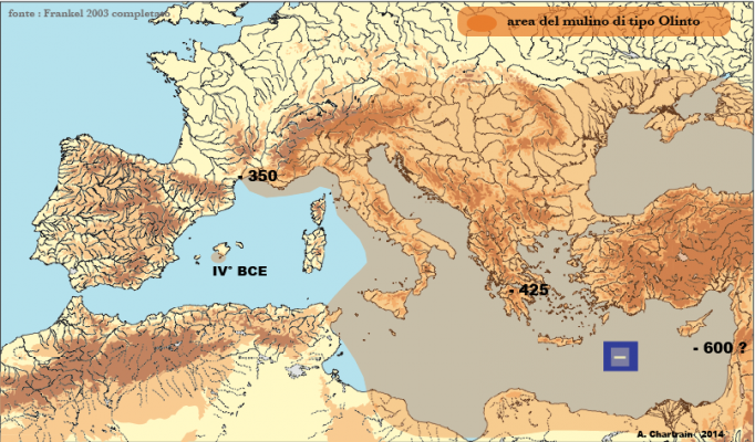 Area diffusione olinto